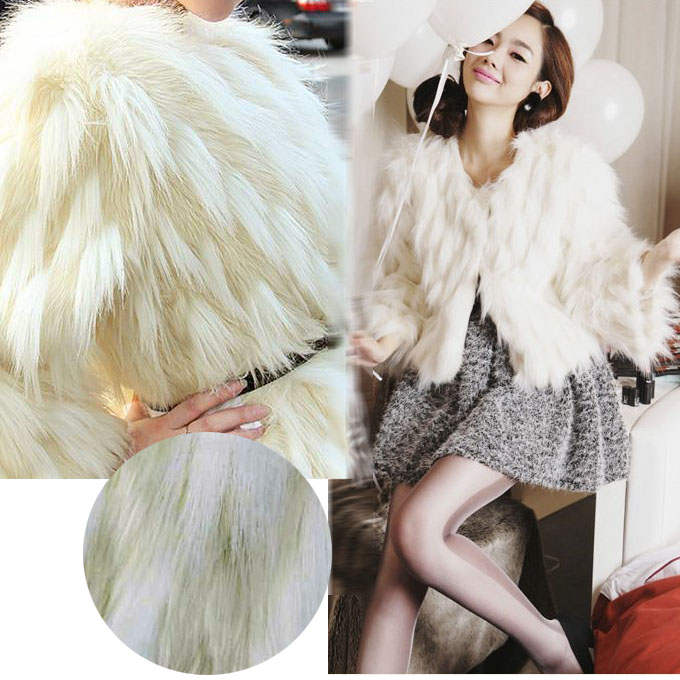 Free Shipping 2013 autumn and winter women 68199 elegant ladies white fur coat outerwear wholesale