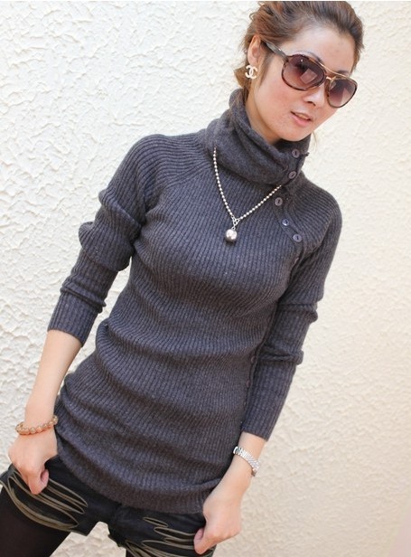 Free shipping 2013 autumn women's elastic rabbit hair medium-long sweater turtleneck basic shirt wool women's sweaters