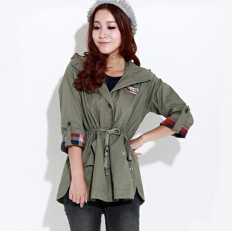 Free shipping 2013 autumn women's plus size long-sleeve casual clothing outerwear spring and autumn slim large trench 989