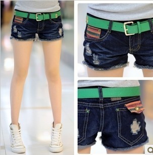 Free shipping 2013 fashion denim shorts women jeans shorts women Low waist high quality