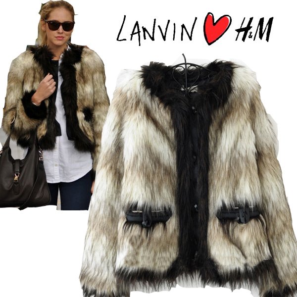 Free shipping!  2013 fashion faux trench short jacket women outerwear,fur coat