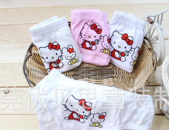 free shipping 2013  hello kitty Children's fashion comfortable cotton underwear