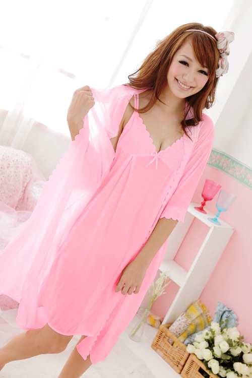 Free Shipping 2013 Hot Sale Women Pajamas 4 Colors Silk Sleepwear Per Set Two Pieces Summer Sexy Women Nightgowns Good Quality