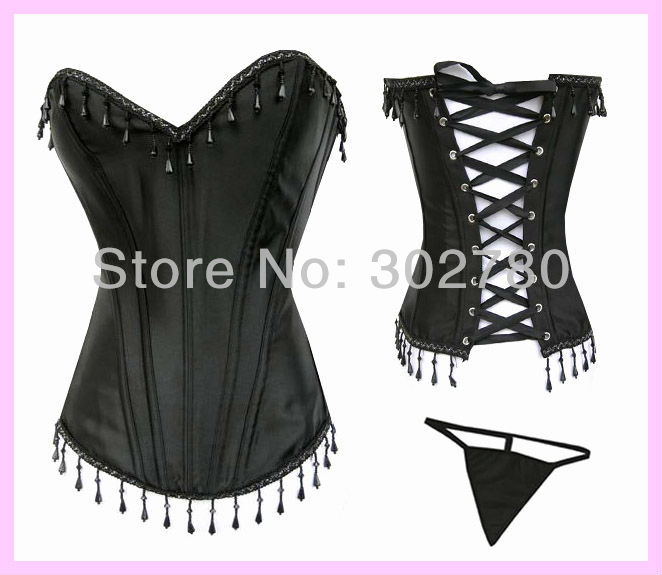 Free shipping!2013 hot Sexy Fashion black corset wholesale and retail size S-2XL C6001