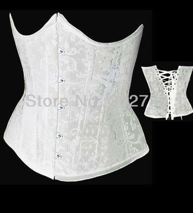 Free shipping!2013 hot Sexy Fashion white/black corset wholesale and retail size S-2XL C8822