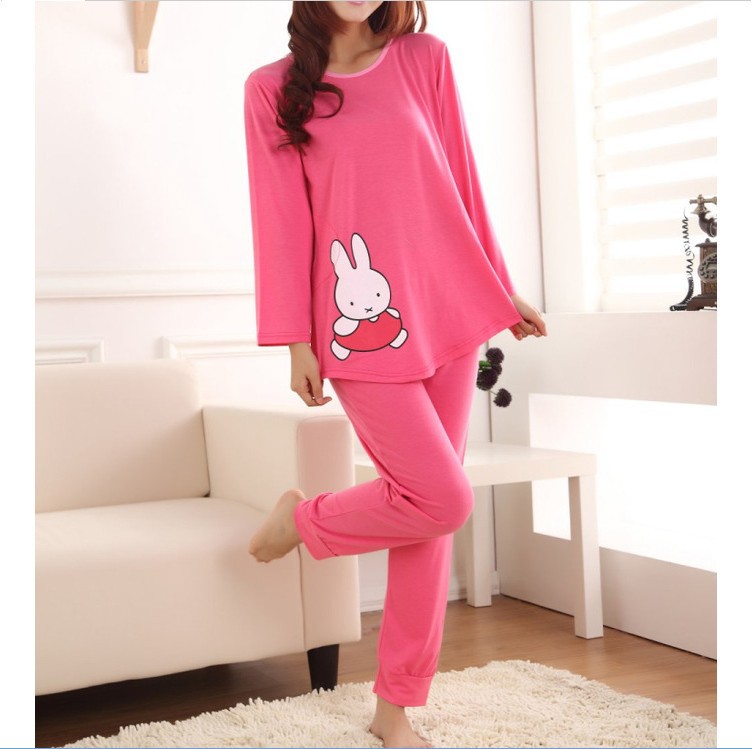 Free Shipping 2013 LR Dressing Gown Cotton Women Character Rabbit Stretch  Wholesale 3Pcs lot 3% Discout Retail