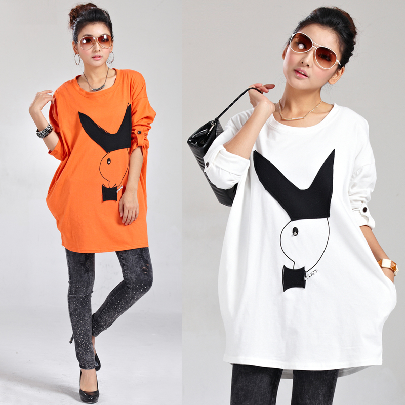 free shipping 2013 maternity clothing autumn new arrival loose long-sleeve maternity t-shirt autumn maternity t-shirt top