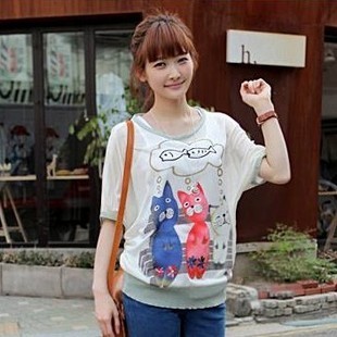 Free Shipping 2013 maternity clothing maternity set duomaomao twinset short-sleeve T-shirt maternity top 3b