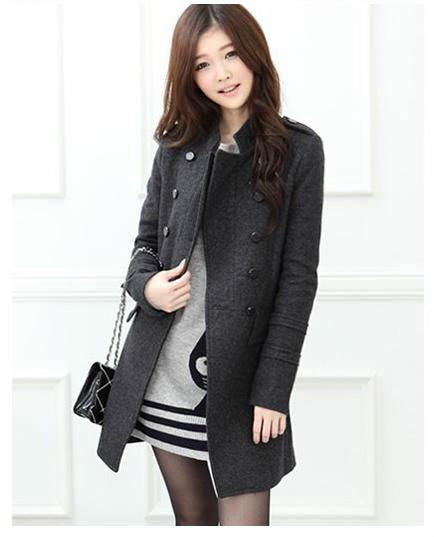 Free Shipping 2013 New Arrival Danal Women's Fashion Slim Fit Double-Breasted Trench Coat Casual Outerwear