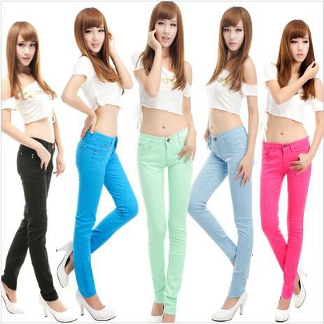 Free Shipping 2013 New arrival HaiZi Fashion Pencil Style Women's Denim Jeans,Stretch Pants,Sexy Trousers