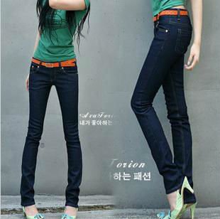 Free Shipping 2013 New arrival Hufen Fashion Pencil Style Women's Denim Jeans,Stretch Pants,Sexy Trousers