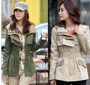 Free Shipping 2013 New Arrival Sutumn Short  Slim Jackets Women, Fashion cotton coats for woman