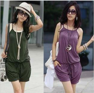 Free Shipping 2013 New Arrival TianTian Women's Summer Fashion Sleeveless Romper Strap Short Jumpsuit