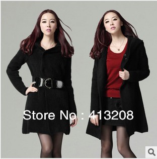 Free shipping 2013 new Brand Noble Black Mink ladies' coat Temperament Slim Luxury plus-thick women's fur clothings