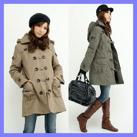 Free shipping 2013 new fashion coats winter women clothing plus size warm long tops wholesale and retail jacket ioeoi9589