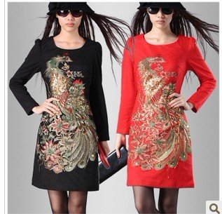 Free shipping 2013 new fashion dress women ladies charming dresses slim Retro lace Embroidery skirt long sleeve shirt sexy dress