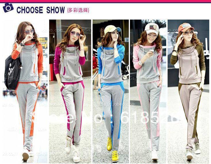 Free shipping 2013 new fashion  spring and winter brand sports women's the jacket coat suit ,women's leisure  sports set  N-8601