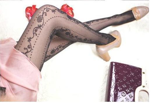 Free shipping 2013 New Fashion Tsutsu quality stockings decorative pattern stripe lace pantyhose stockings 3pc/ lot#Y1740