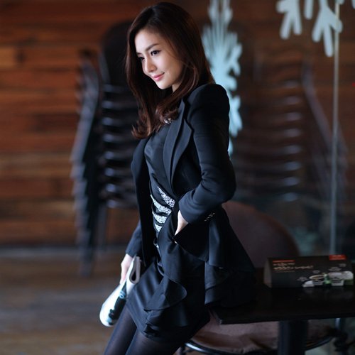 Free shipping 2013 New  fashion women's  Double-breasted Plus Size  Suit Coat retail  and Wholesale#12439