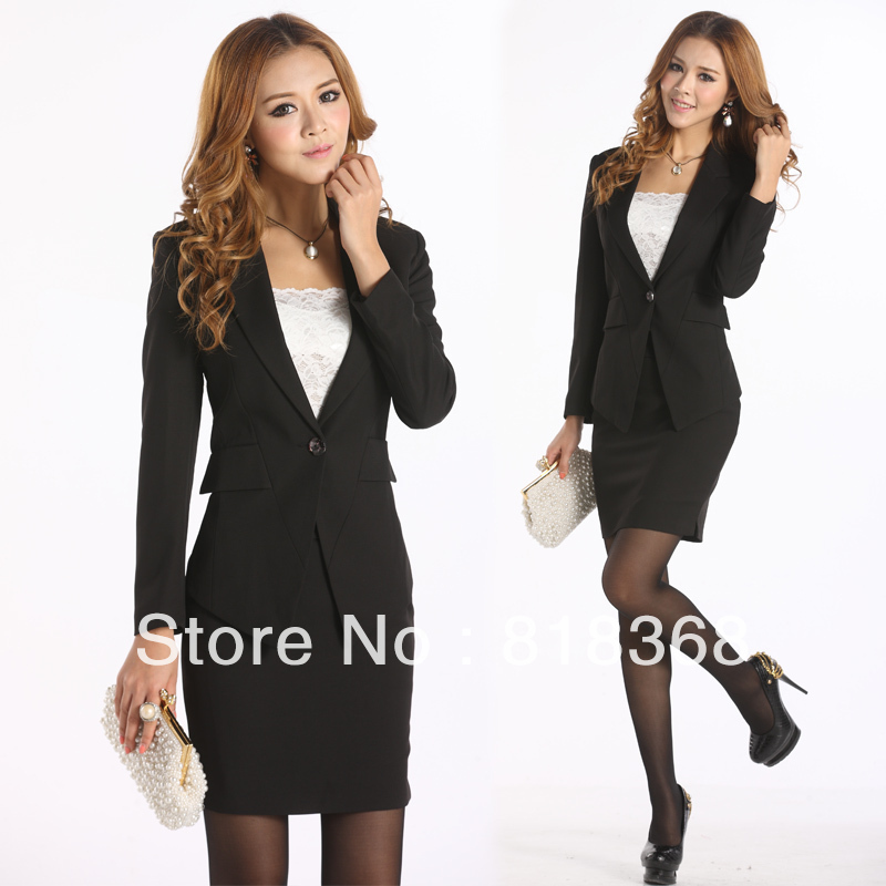 Free Shipping 2013 New Fashion  women's work wear set ol fashion skirt women's formal work wear