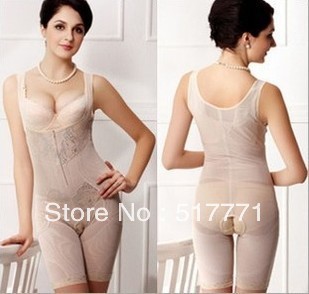 Free shipping 2013 new HOT drunk love beautiful Siamese body open crotch slimming abdomen hips and legs one corset