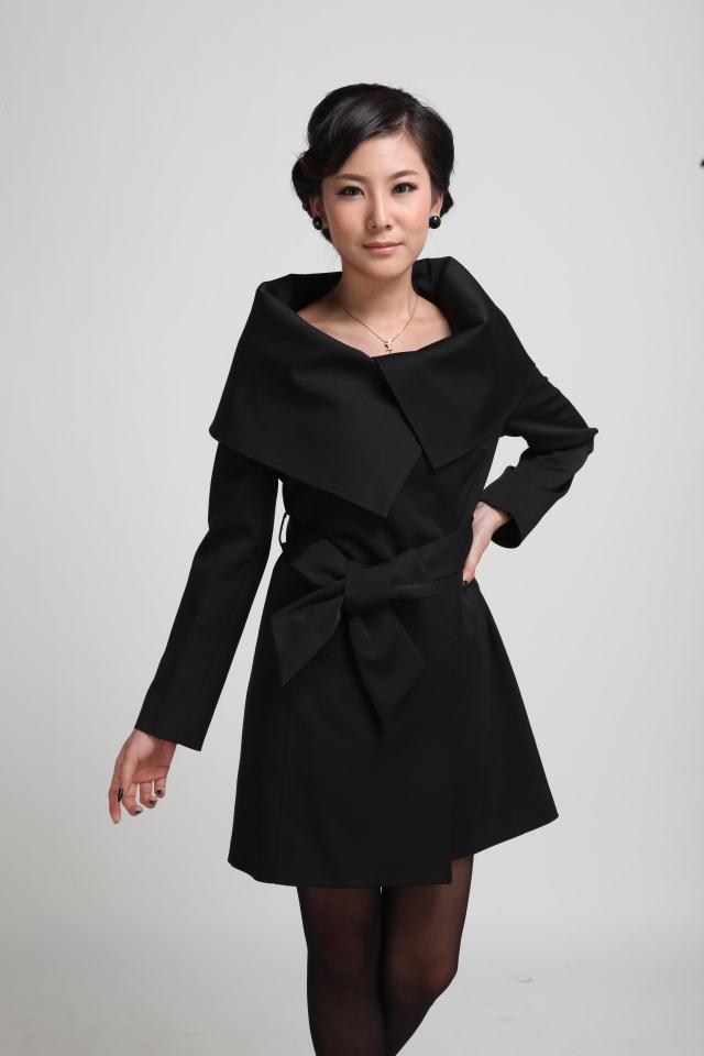 Free shipping 2013 New Korean Slim big collar Temperament ladies trench,women's overcoat ,M-XXL#J233