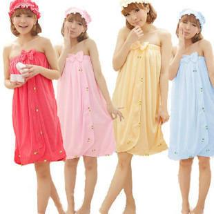 free shipping 2013 new  pectoral girdle hat sexy toweled towel bathrobes sleepwear bathrobe