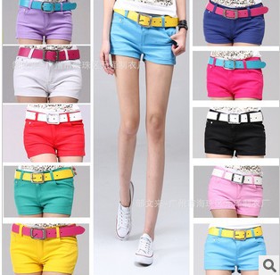 Free shipping! 2013 new Q version of the candy 10 color shorts, hot stylish casual shorts