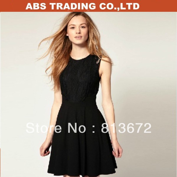 Free Shipping 2013 NEW Sexy Hot Lace Dress Black Women Club dresses Wholesale and retail CB08