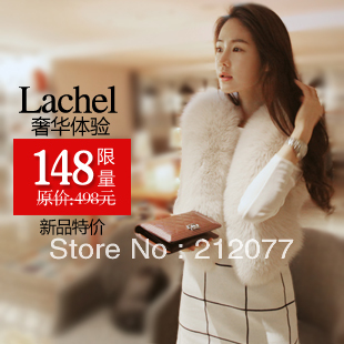 free shipping 2013 new style fashion  fur coat short design women's  fur vest