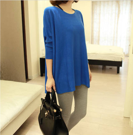 Free shipping/2013 newset fashion loose batwing sleeve o-neck sweater 1315