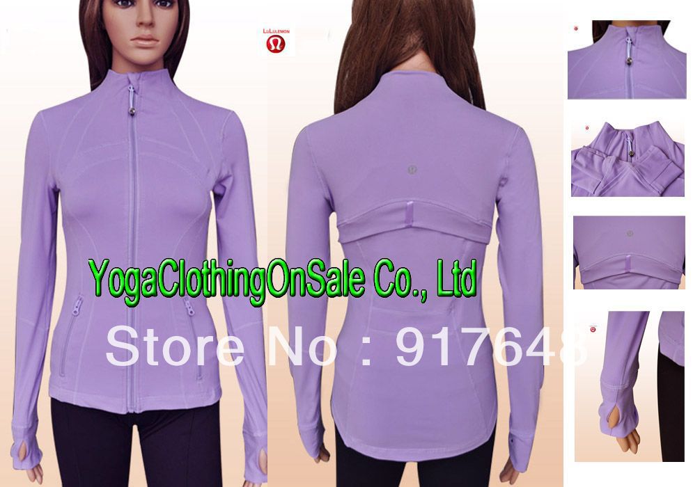 Free Shipping,2013 NWT Hot Selling Lululemon Define Jacket-light purple, Size 4,6,8,10,12,Super Great Quality.