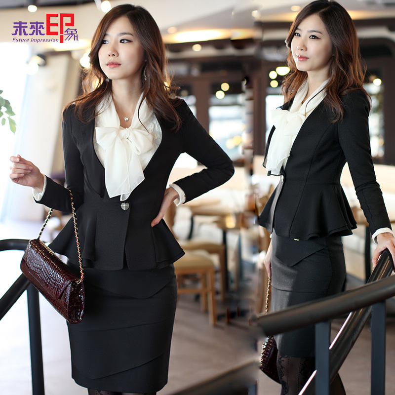 free shipping 2013 professional set ol formal fashion skirt taoku blazer spring and autumn formal 415 women's  CAREER SUITS