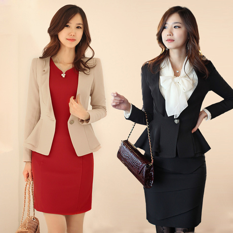 free shipping 2013 professional set tooling ol fashion skirt taoku blazer autumn and winter formal women's  CAREER SUITS /sets