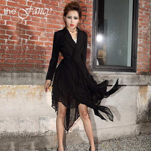 Free Shipping 2013 Sexy chiffon mesh Dress trench coat  vintage women clothes fashion party clubwear new style spring summer