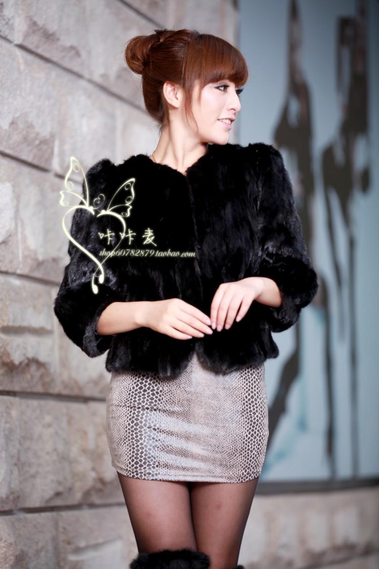 Free Shipping, 2013 short design mink hair fur coat vest short design female fur coat fur