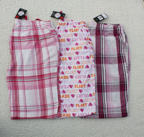 free shipping 2013 spring and autumn 100% women's cotton pajama pants derlook yoga trousers Pink plaid Size fits all