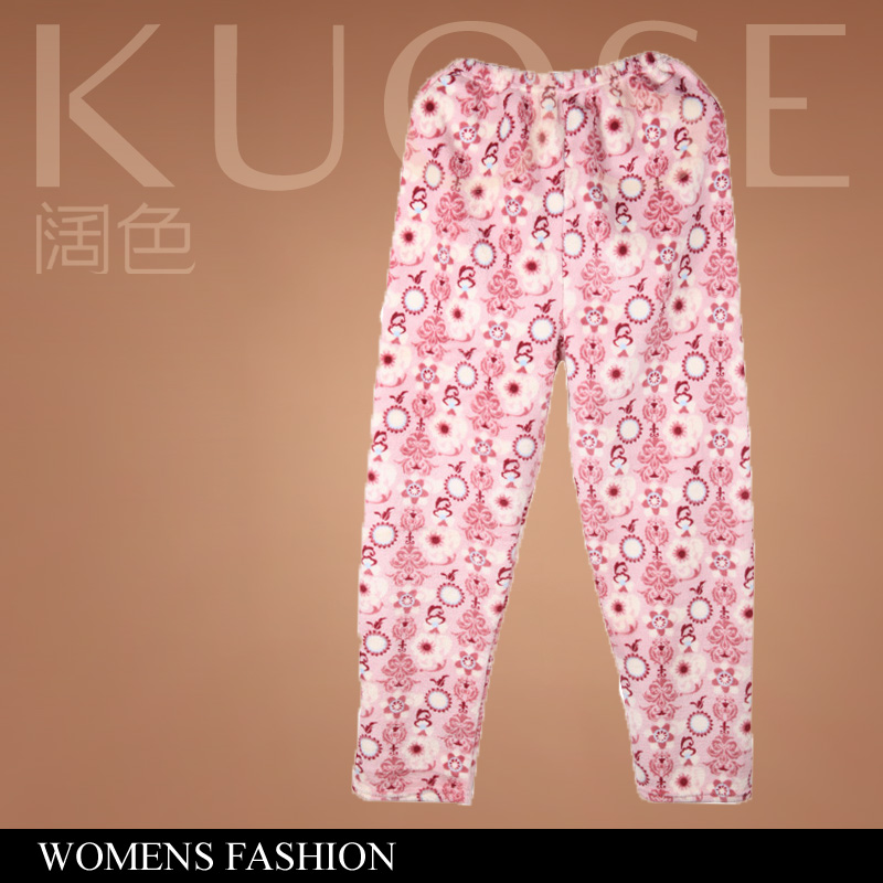 Free Shipping 2013 Spring and Autumn New Arrival Women's Fashion pant  dp1033 coral fleece pajama  lounge  pants