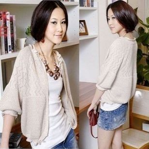 free shipping 2013 spring and autumn women's ruffle hem cutout roll-up hem cardigan outerwear sweater cape waistcoat