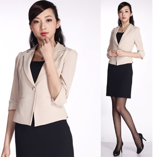 Free shipping 2013 spring and summer ol slim skirt half sleeve skirt work wear half sleeve work wear skirt blazer