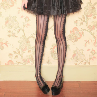 Free shipping 2013 spring and summer Thin vertical stripes through flesh thin silk stockings+ support wholesale