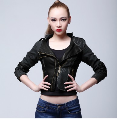 Free shipping 2013 Spring Charm Women's Coat Sexy Ladies Leather Jacket Cowboy Coat Motorcycle/biker Jacket