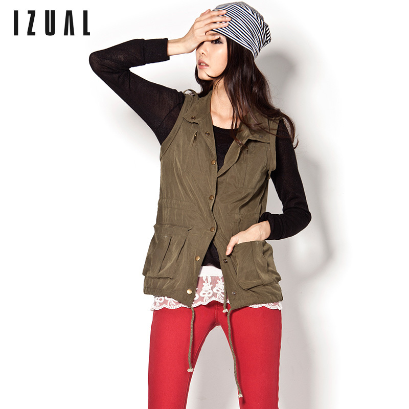 Free Shipping 2013 Spring Clothing  autumn  women vest vest fashion personality sleeveless outerwear