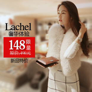 FREE SHIPPING 2013 spring fur coat short design women's kaross fur vest women's