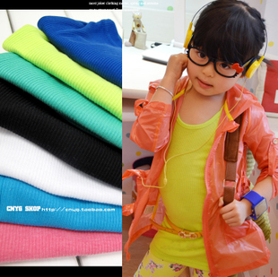 free shipping 2013 spring girls clothing candy color all-match spaghetti strap top vest child solid color suspenders basic shirt