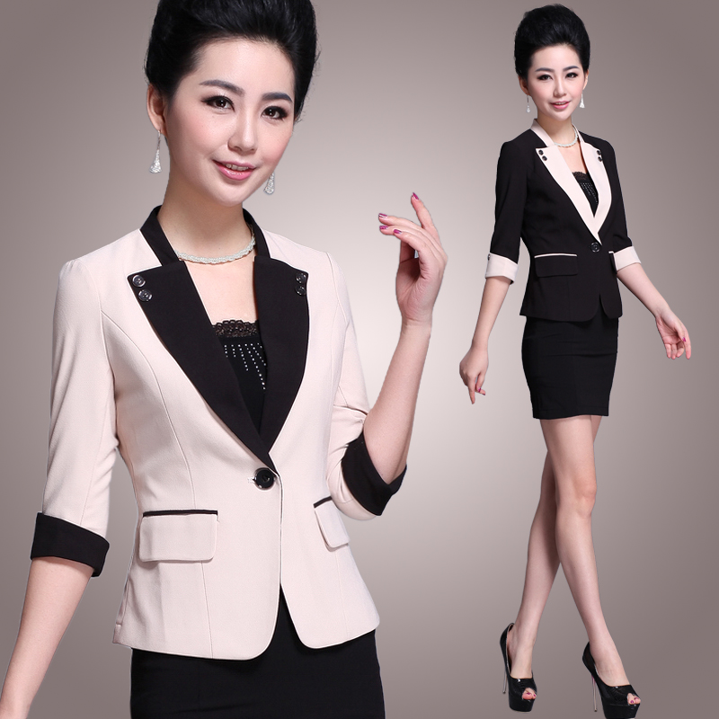 Free shipping 2013 spring new arrival work wear set ol fashion half sleeve slim women's work wear skirt 9589