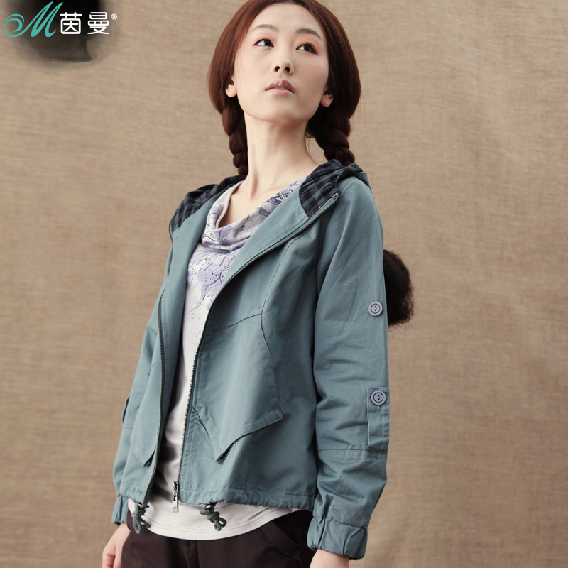 Free Shipping 2013 Spring NEW Women's  arrival INMAN  spring casual cotton 100%  jc3808 short jacket