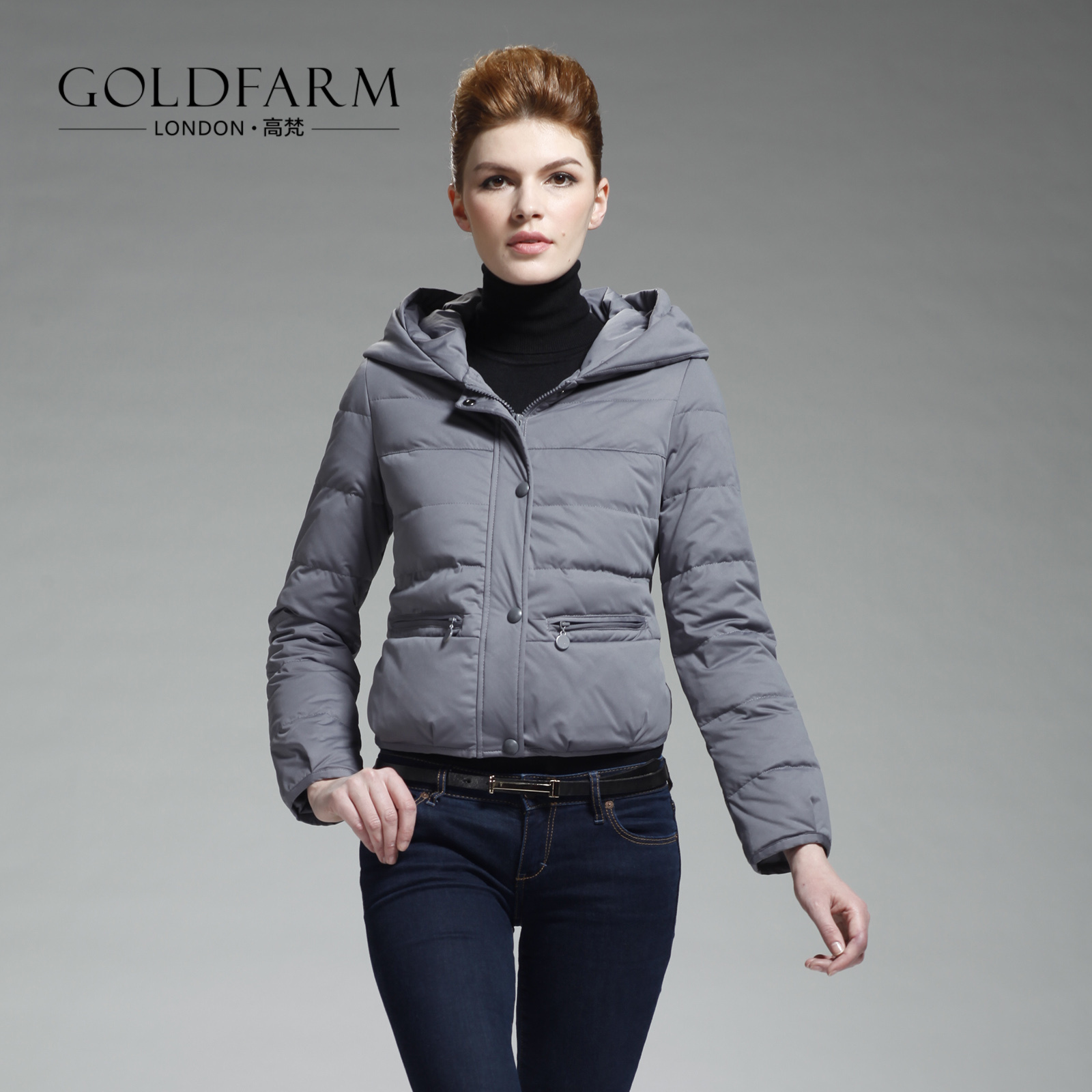 Free Shipping 2013 Spring NEW Women's Fashion   down coat female short down coat female design