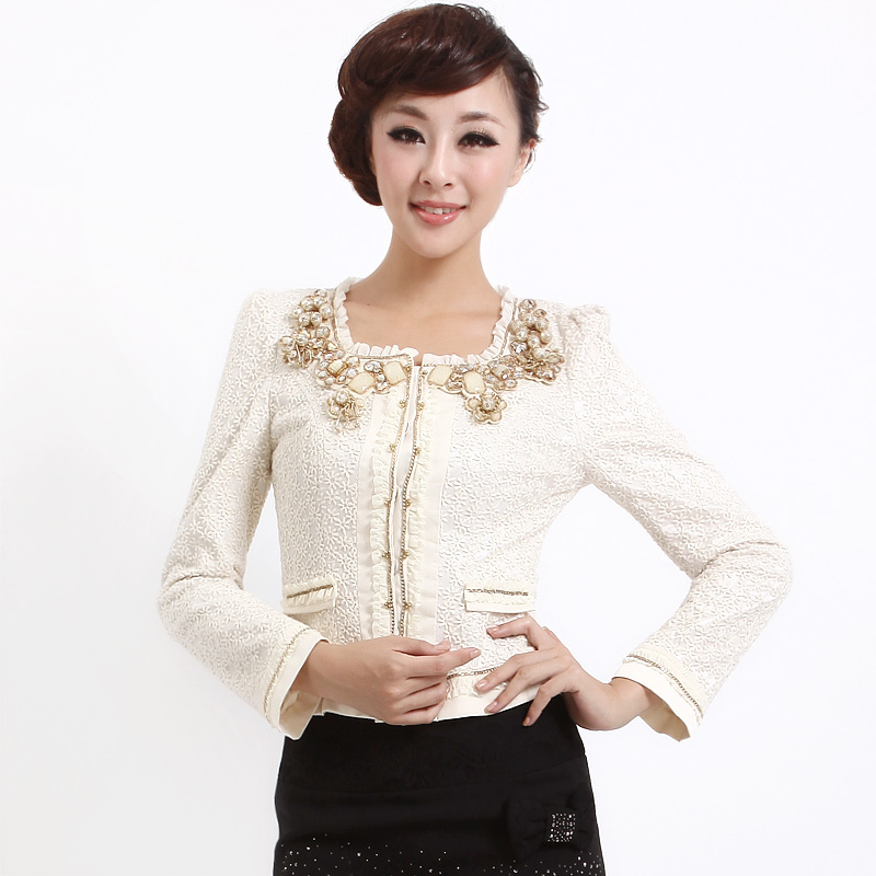 Free Shipping 2013 Spring NEW Women's   luxury elegant  coat top a1395