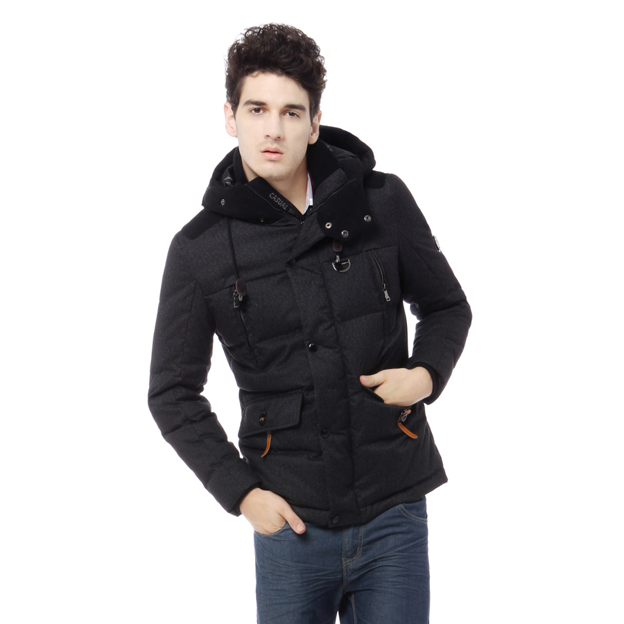 Free Shipping 2013 Spring NEW Women's   W.ZXS    clothing fashion patchwork woolen down coat male yn29380 jacket